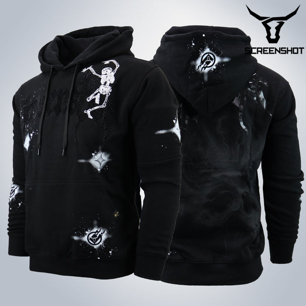 WASHED FLEECE HOODIE-H11521 (BLACK/BK) – Screenshotbrand