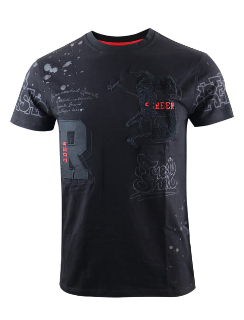 SCREENSHOT ATHLETIC T-SHIRTS - S11501 (BLACK/BK