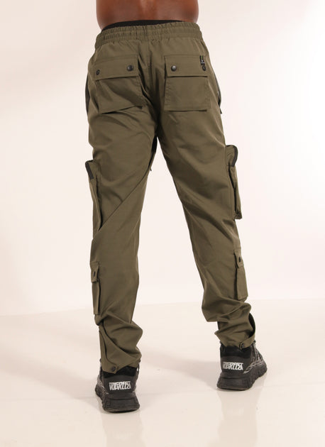 PCCVISION カーキ Multi Pocket Cargo Pants - n3quimica.com.br