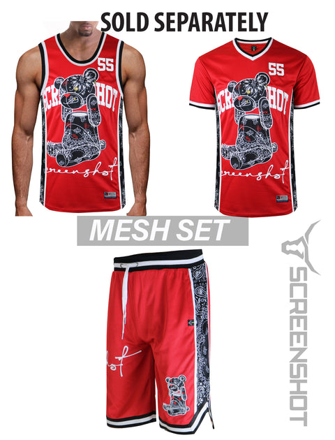 SHORT SLEEVE MESH JERSEY - TS1122 (RED) – Screenshotbrand