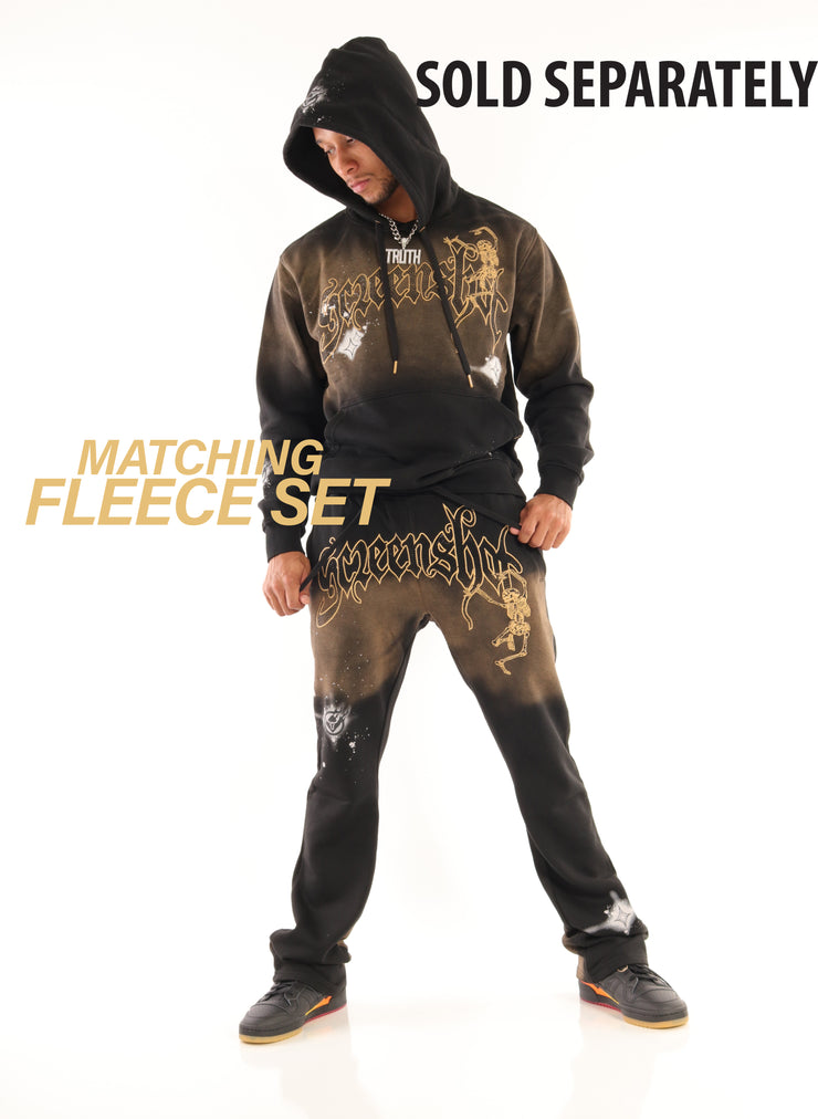 WASHED FLEECE HOODIE-H11521 (WASHED BLACK)