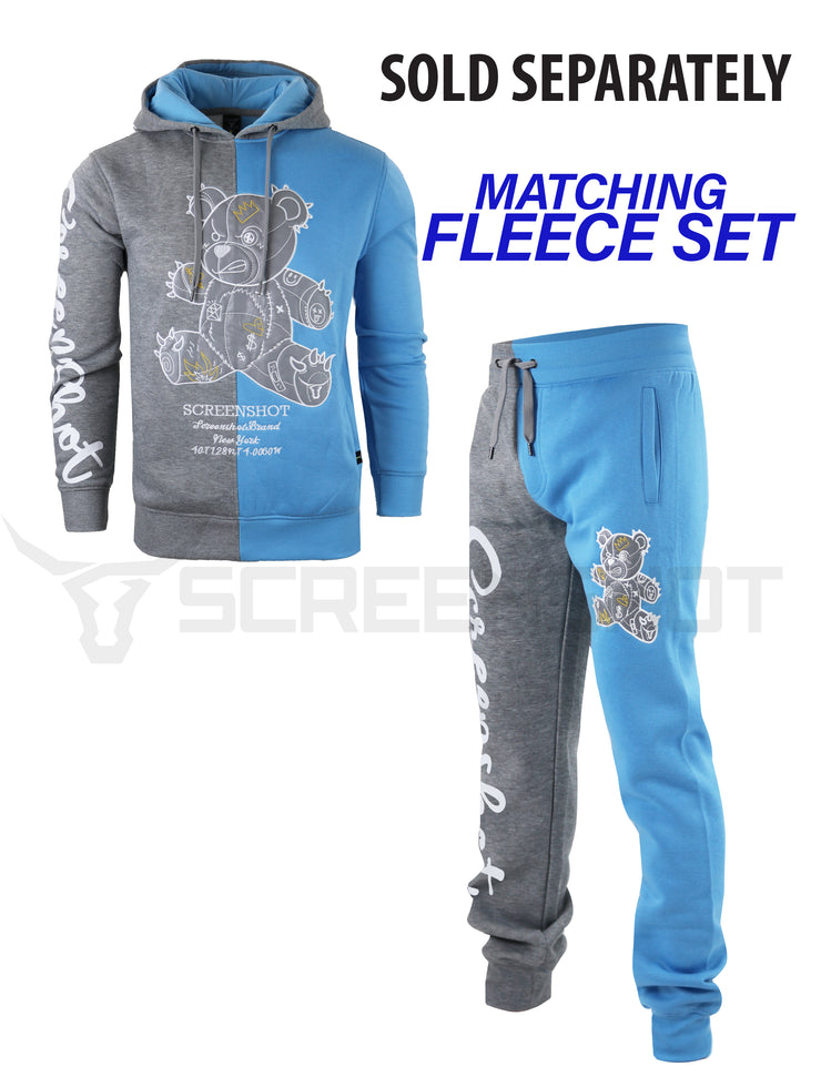 SCREENSHOT FLEECE PANTS-P1113 (H.GREY/S.BLUE)