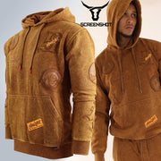 WASHED FLEECE HOODIE-H11456 (WASHED TOFFEE)