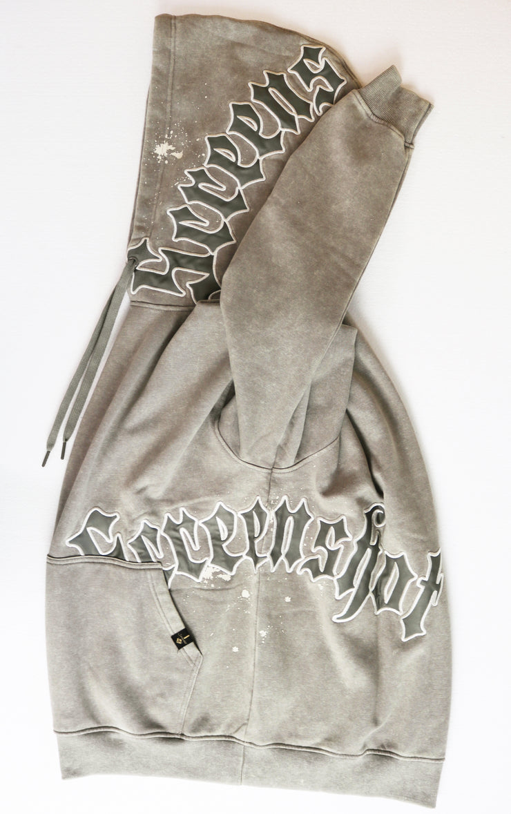 WASHED FLEECE HOODIE-H11511 (WASHED TAN)