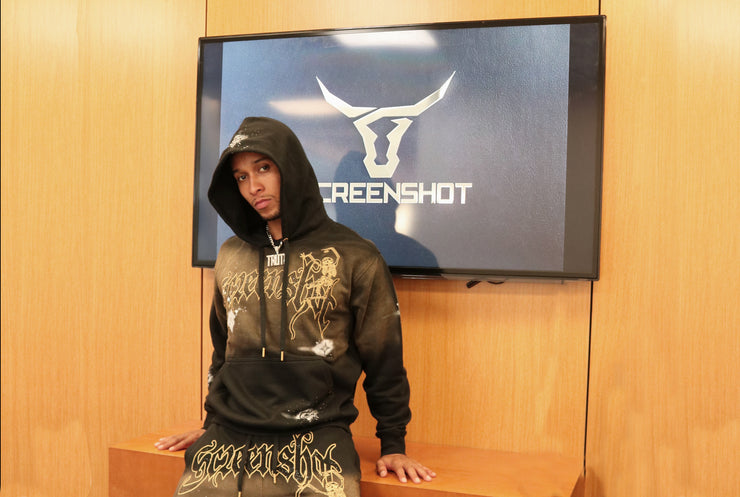 WASHED FLEECE HOODIE-H11521 (WASHED BLACK)