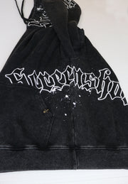 WASHED FLEECE HOODIE-H11511 (WASHED BLACK)