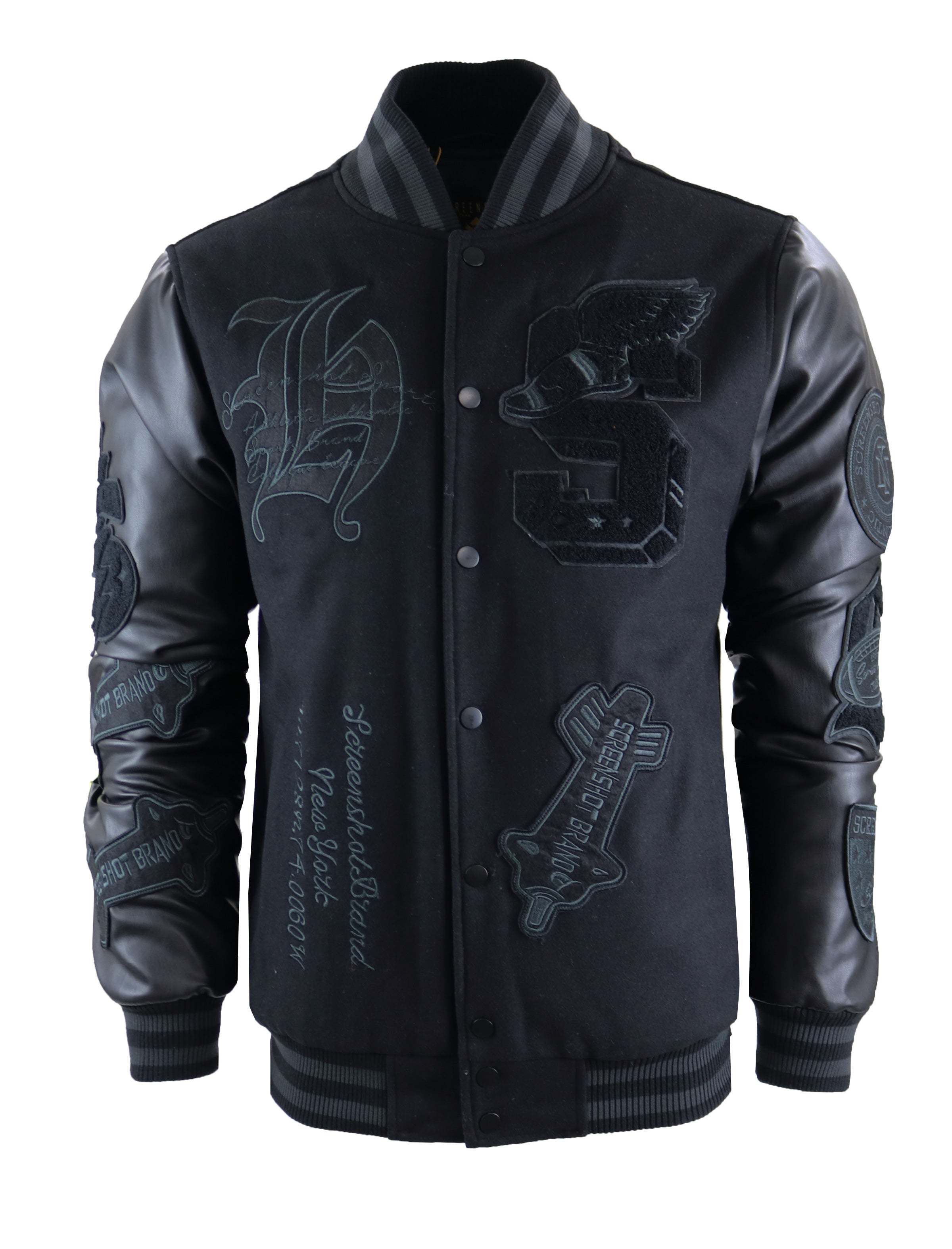 J11350-VARSITY WOOL BOMBER JACKET – Screenshotbrand