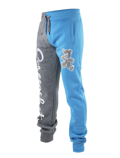 SCREENSHOT FLEECE PANTS-P1113 (H.GREY/S.BLUE)