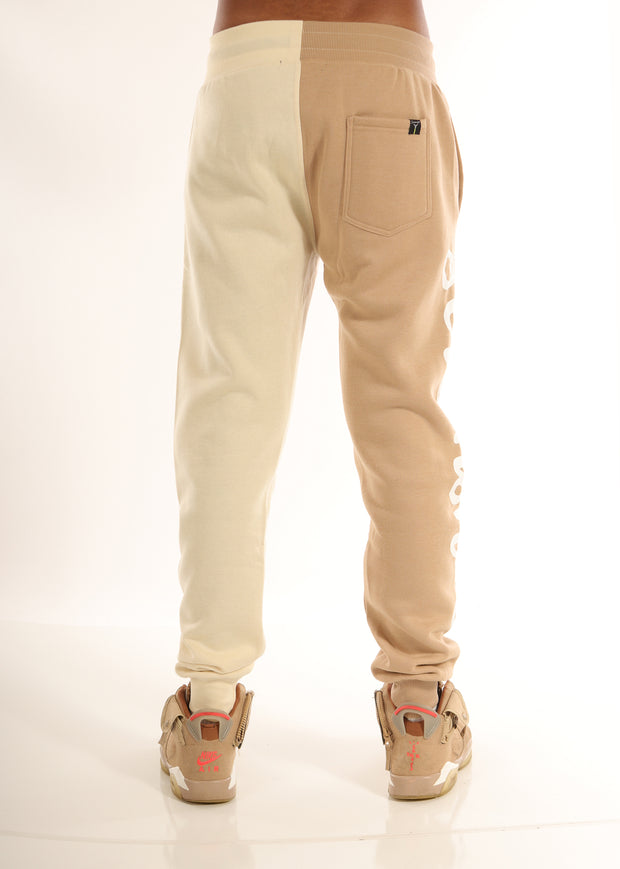 SCREENSHOT FLEECE PANTS-P1113 (KHAKI / CREAM)