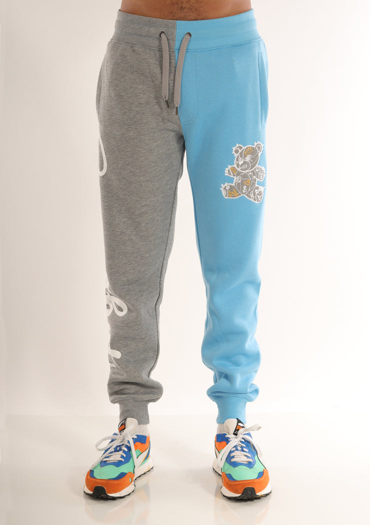 SCREENSHOT FLEECE PANTS-P1113 (H.GREY/S.BLUE)