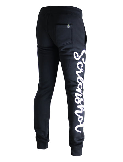 SCREENSHOT FLEECE PANTS-P1113 (BLACK/BK)