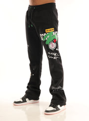 STAY AMAZING FLEECE PANTS-P11453 (BLACK)