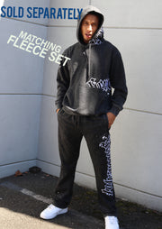WASHED FLEECE HOODIE-H11511 (WASHED BLACK)