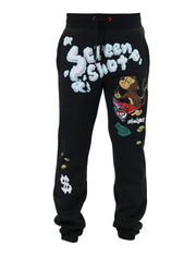 SCREENSHOT FLEECE PANTS-P1171 (BLACK)