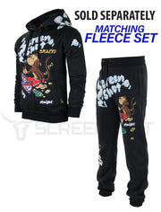 SCREENSHOT FLEECE PANTS-P1171 (BLACK)