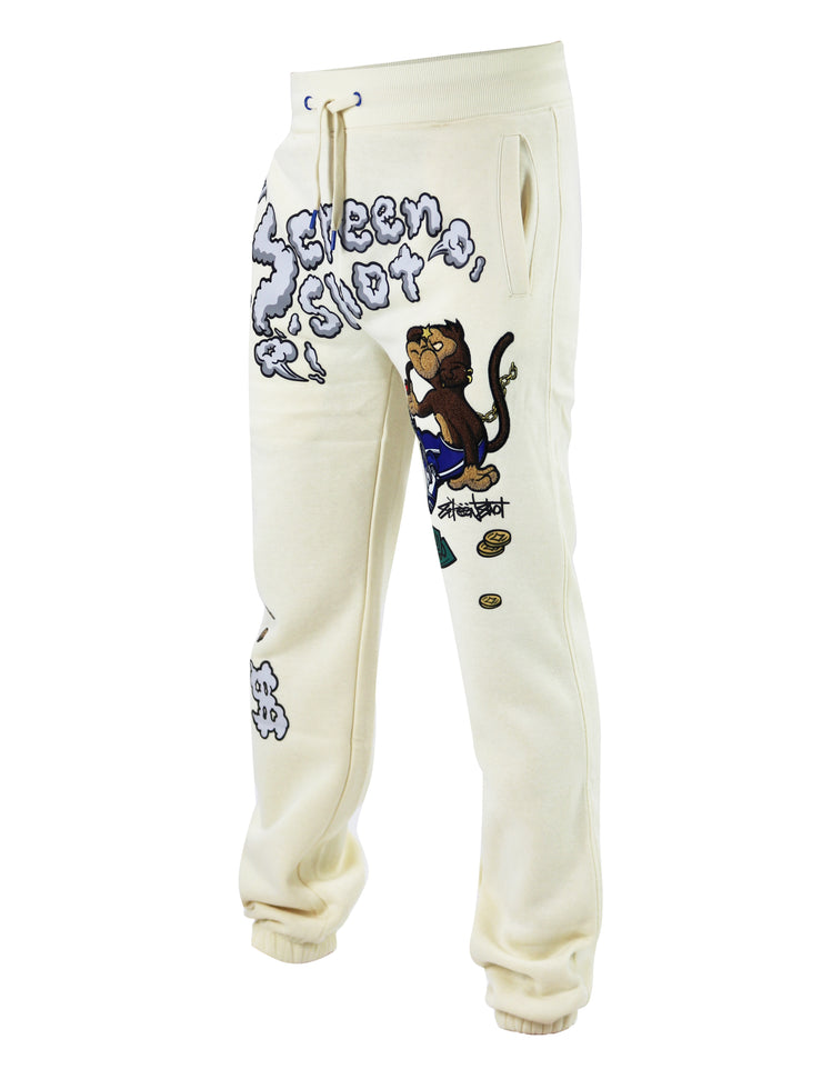 SCREENSHOT FLEECE PANTS-P1171 (ANTIQUE CREAM)