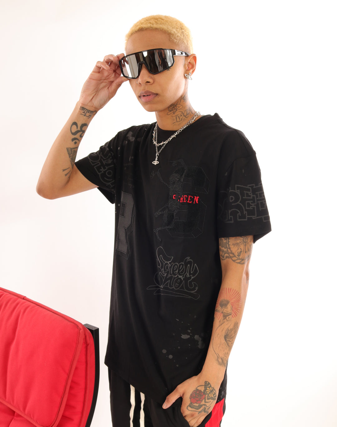 SCREENSHOT ATHLETIC T-SHIRTS - S11501 (BLACK/BK