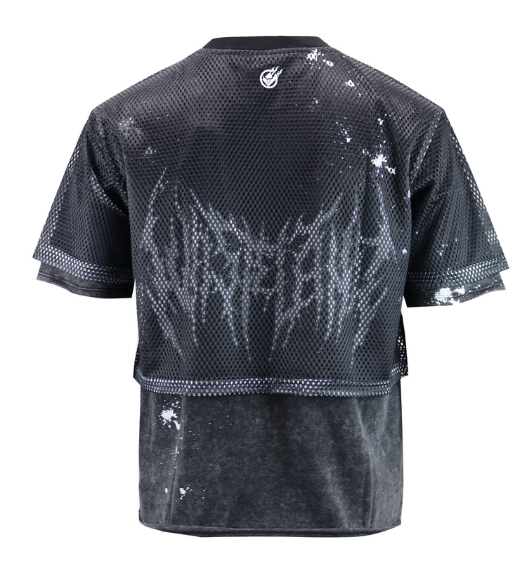 BIG HOLE MESH LAYERED JERSEY TOP - S11612 (BLACK) – Screenshotbrand