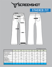 RACING COLOR BLOCK FLEECE PANTS-P11461 (WHITE/BLACK)