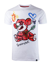 ANIMATION TEE-S1167 (WHITE/RED)