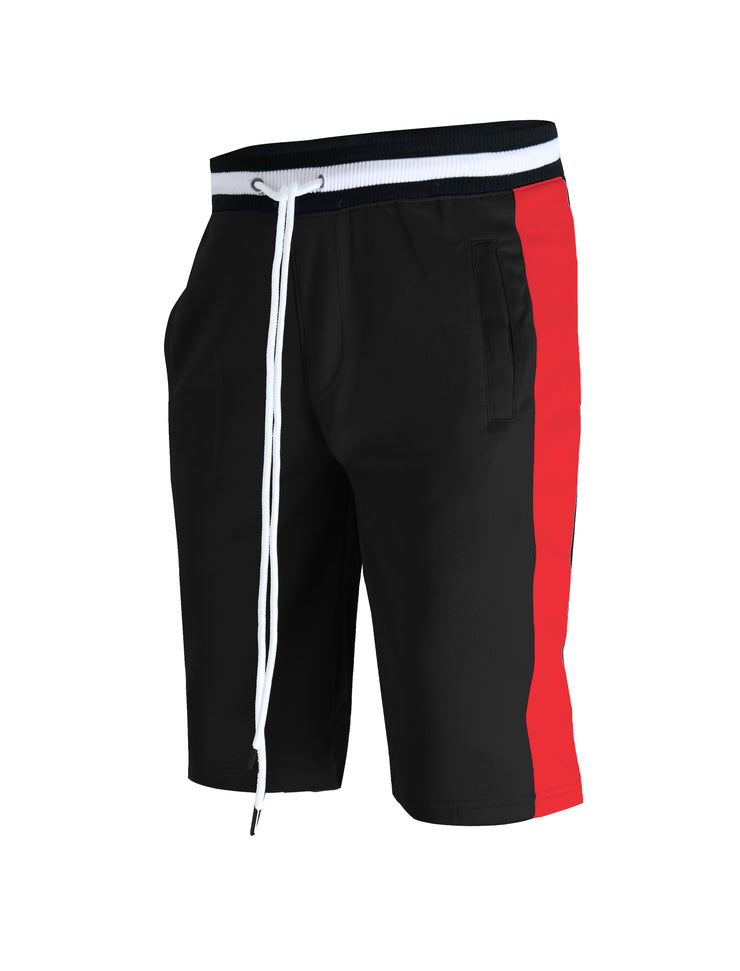 S91700-TRACK SHORTS (BLACK/RED)