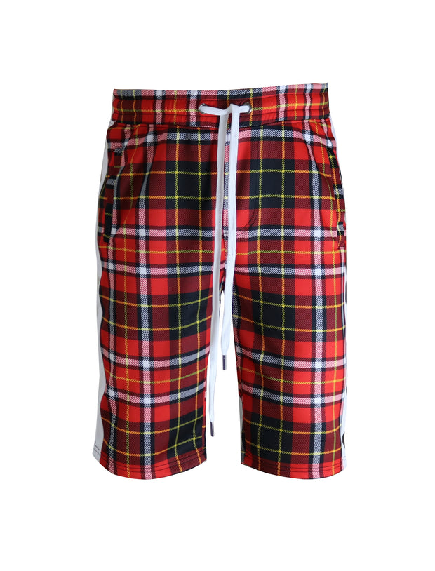 S91701-FASHION TRACK SHORTS (RED)