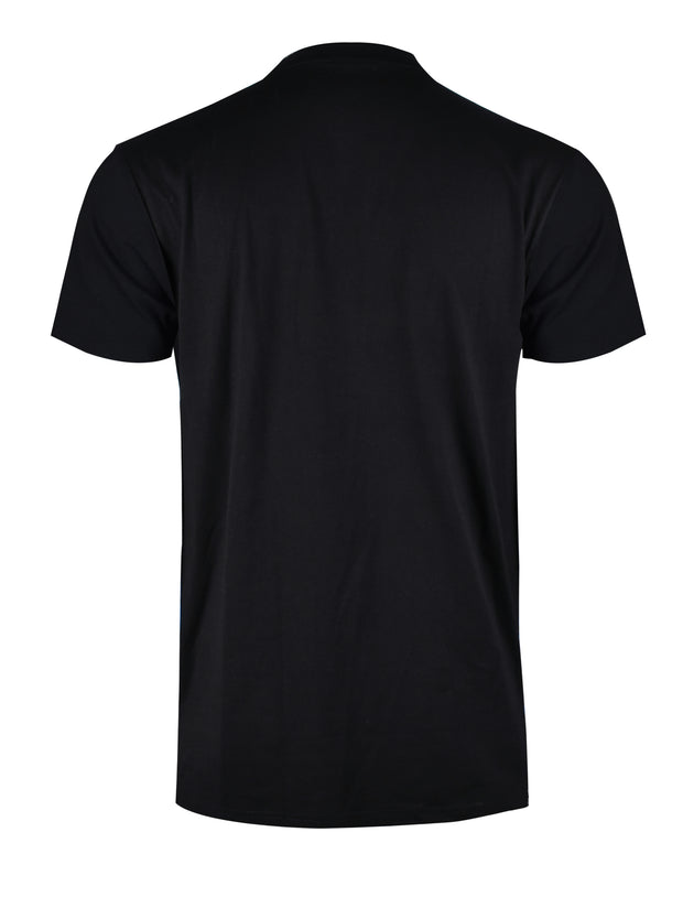 FLOWER EMBROIDERY PREMIUM T-SHIRTS-S11005 (BLACK)