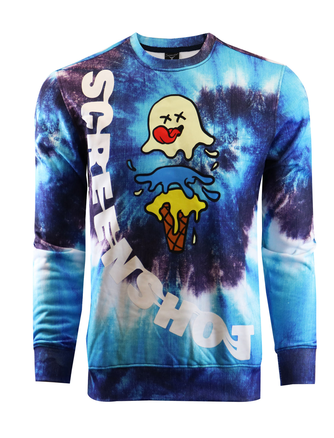 TIE DYE CREW NECK FLEECE SWEAT SHIRTS-F11082 (NAVY) – Screenshotbrand