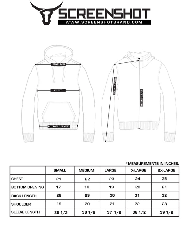 SCREENSHOT BURGER FLEECE HOODIE-H11064 (RED)