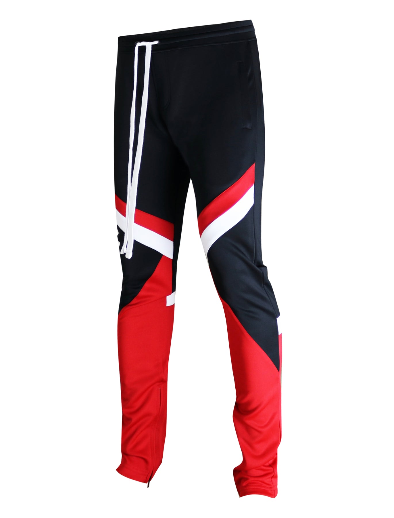 P11030-COLOR BLOCK TRACK PANTS-BLACK/RED – Screenshotbrand