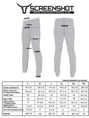SCREENSHOT CARTOON FLEECE SWEAT PANTS-P11068 (H.GREY)