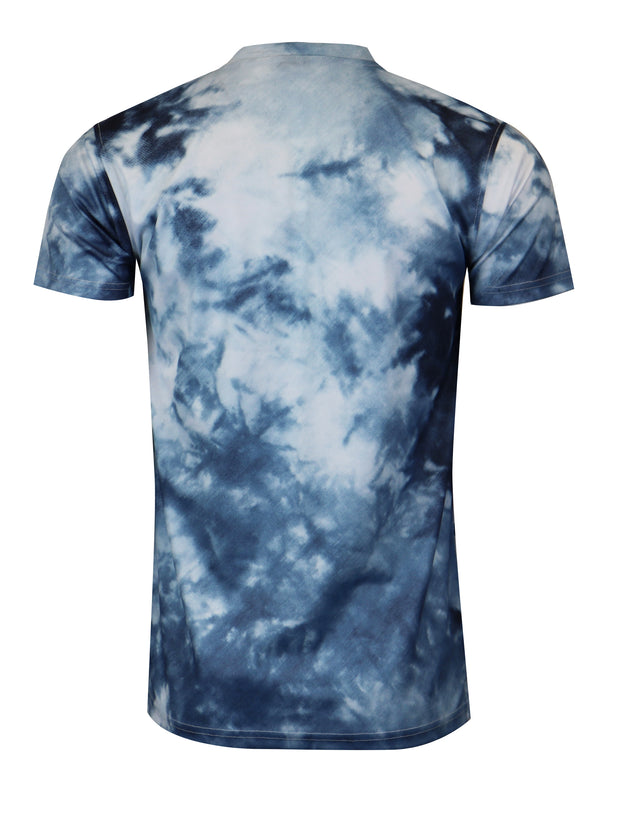 TIE DYE T-SHIRTS-S11087 (NAVY)