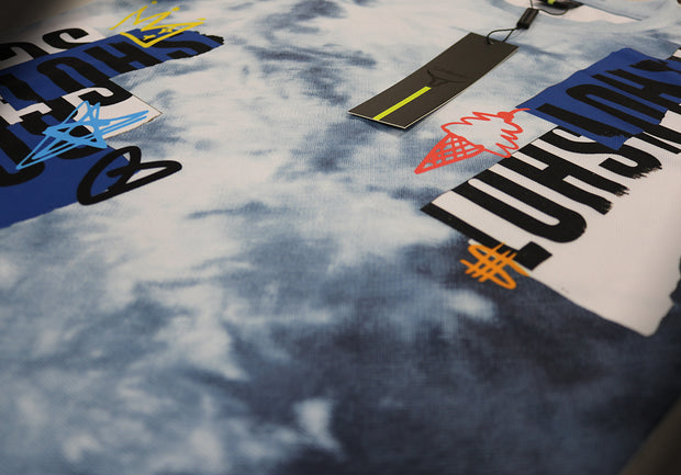 TIE DYE T-SHIRTS-S11087 (NAVY)