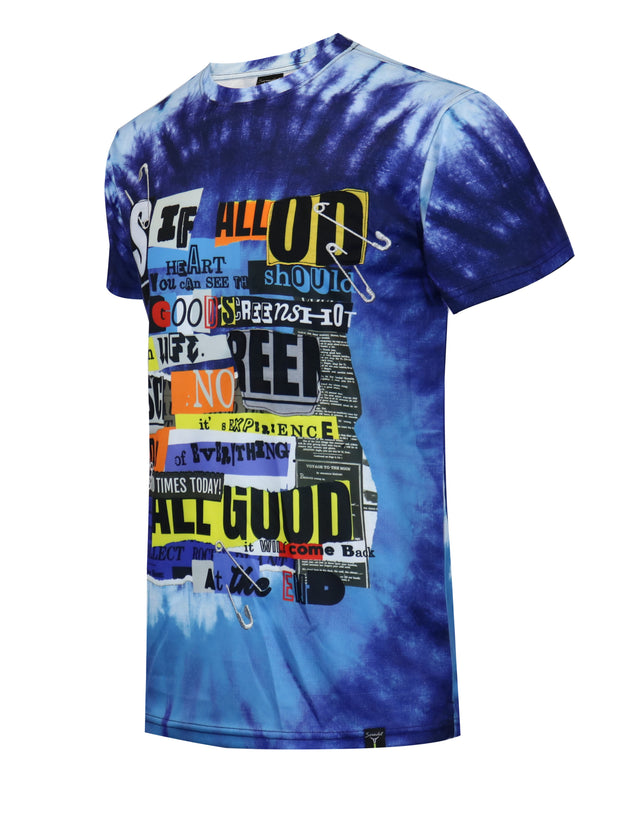 TIE DYE T-SHIRTS-S11091 (ST.BLUE)