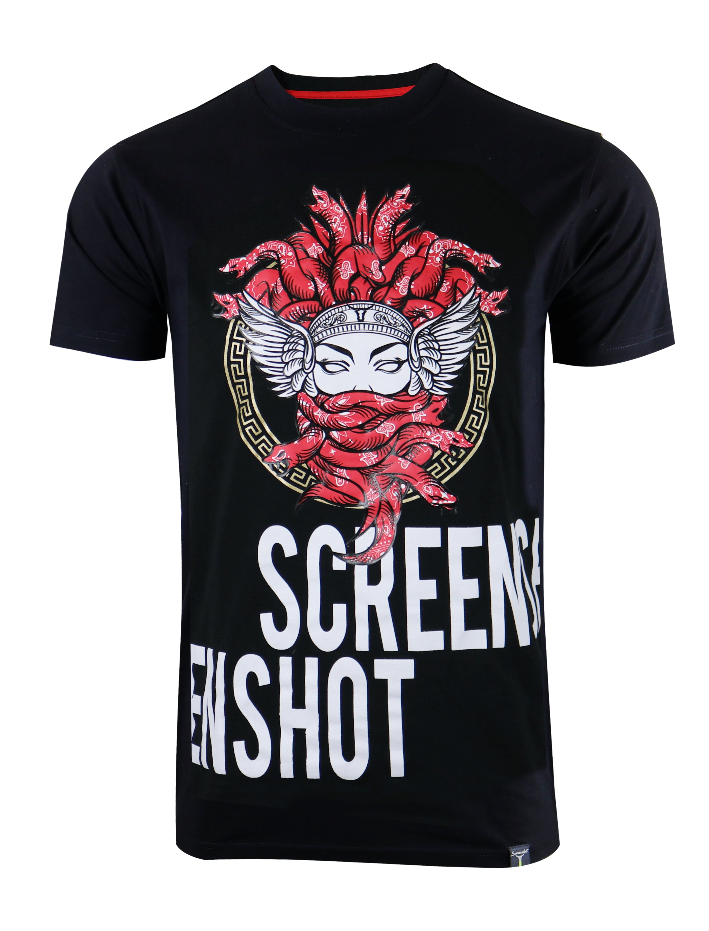 S11218 BANDANA MEDUSA TEE (BLACK) – Screenshotbrand