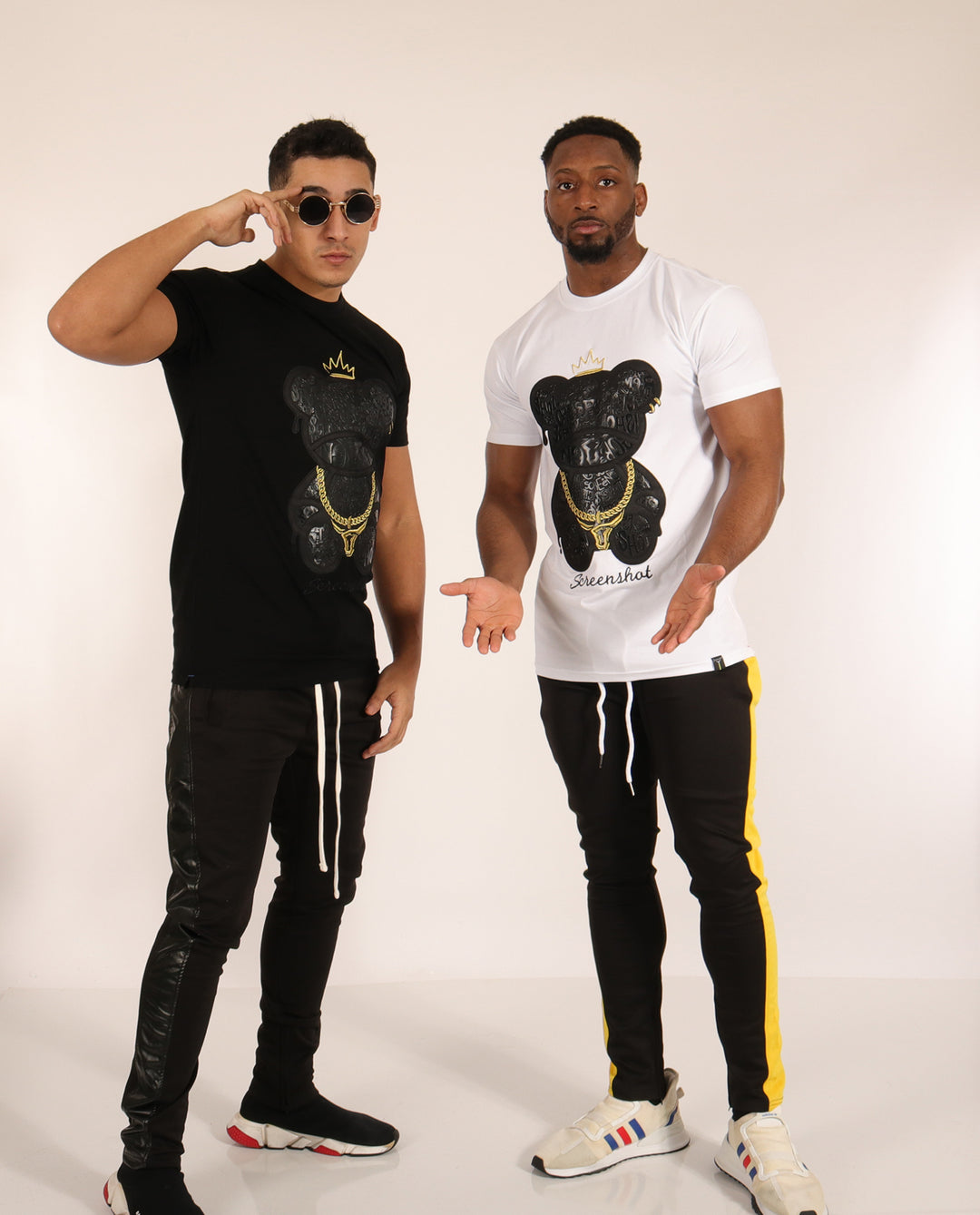 SCREENSHOT GOLD CHAIN TEE-S11222 (WHITE) – Screenshotbrand