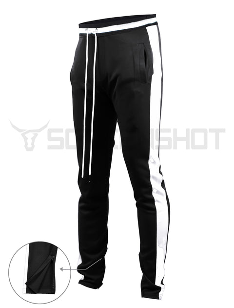 S41700-Slim Track Pants (BLACK/WH) – Screenshotbrand