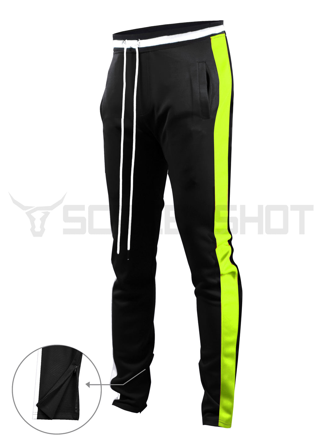 Adidas Firebird Track Adidas Joggers Black And Neon Green Adidas