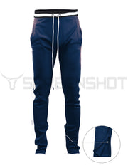 S41700-Slim Track Pants (NAVY/WH)