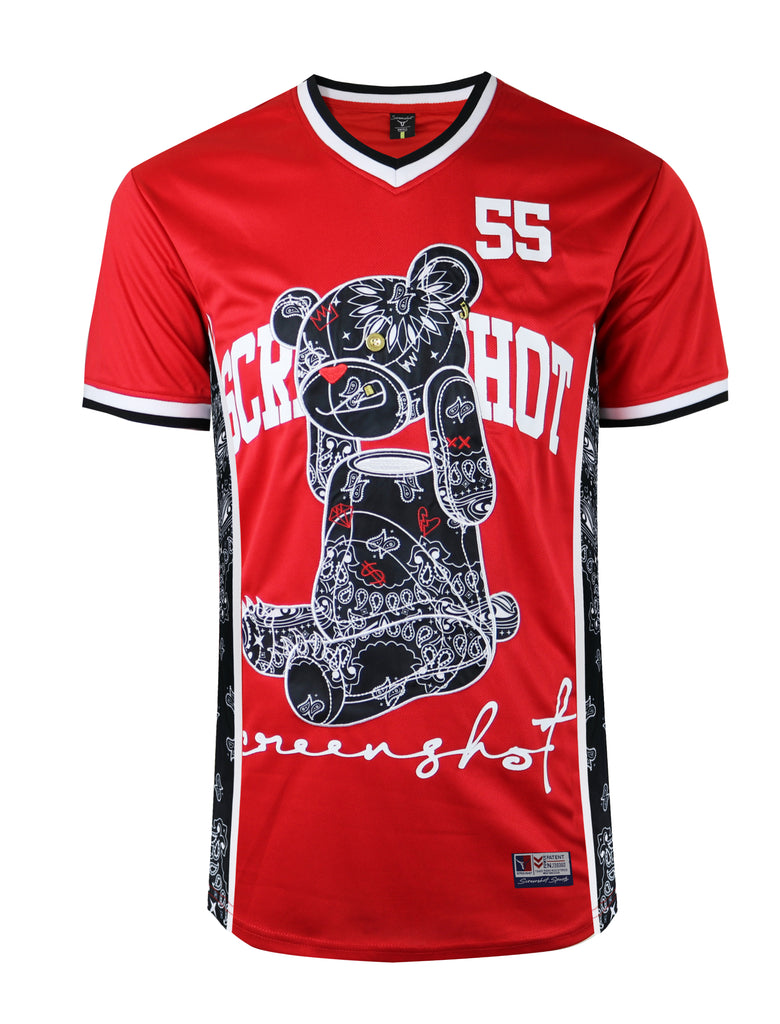 SHORT SLEEVE MESH JERSEY - TS1122 (RED) – Screenshotbrand